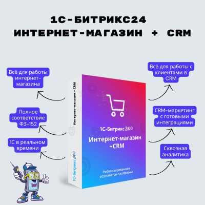 Программа для ЭВМ "1С-Битрикс24". Лицензия Интернет-магазин + CRM (12 мес.) - купить в Пойменном